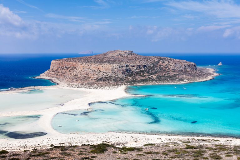 Balos beach form above